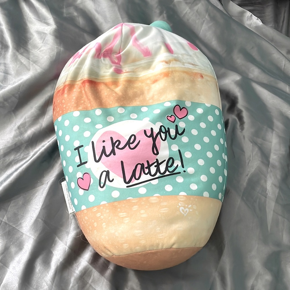 “I like you a latte” pillow